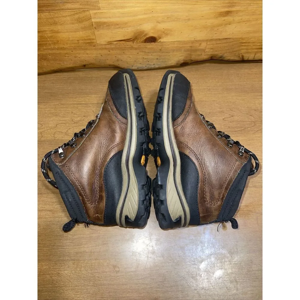 Timberland Boots Boy 2 Brown Leather Camping‎ Hiking School Outdoors Rugged